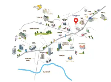 Kolte Patil Springshire location map, Wagholi